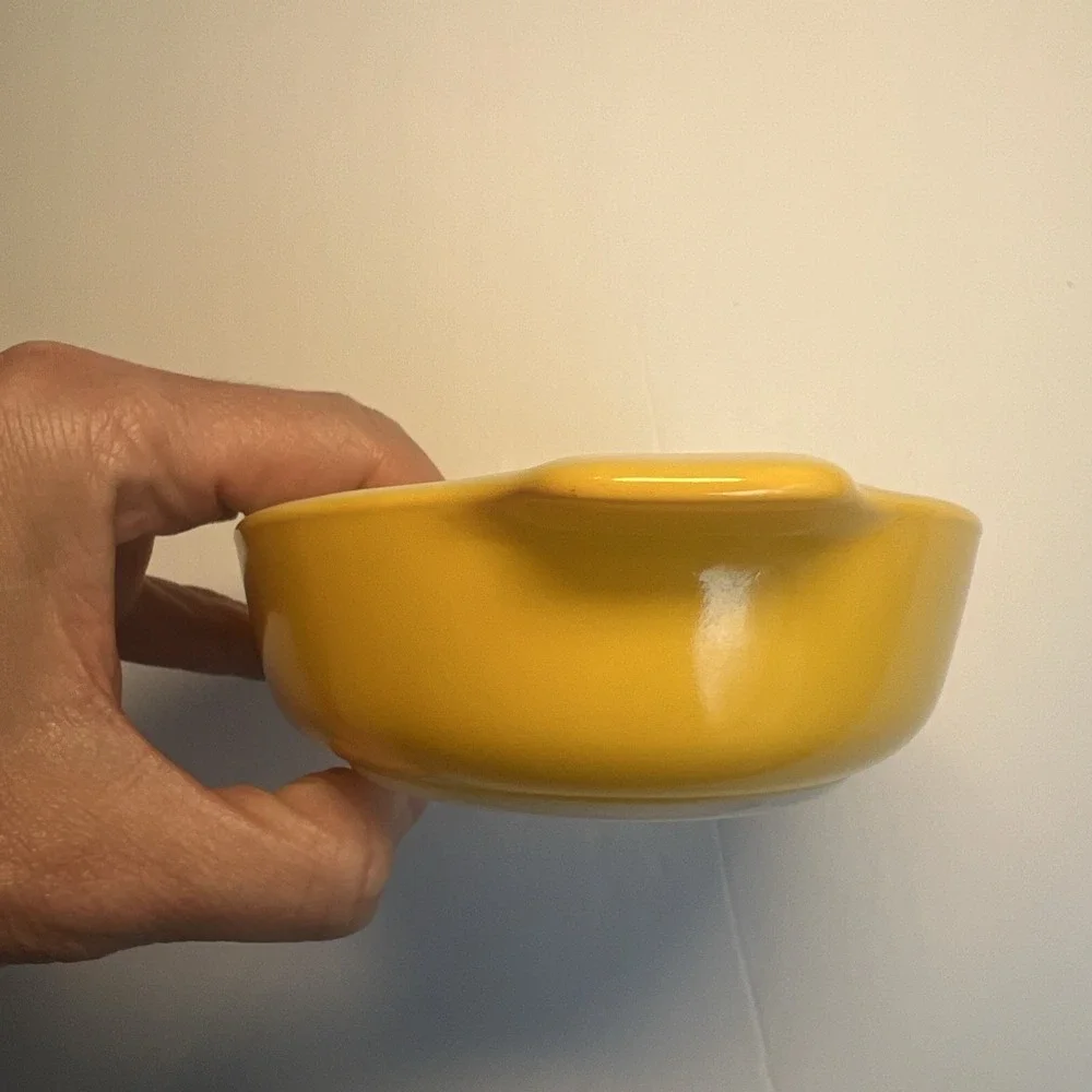 Vintage Pyrex Au Gratin Dish 700‎ Yellow Gold Oval Utility 10oz